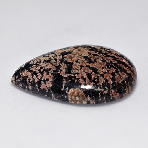 Obsidienne Multicolore naturelle En forme de poire, 20.83 ct, Opaque