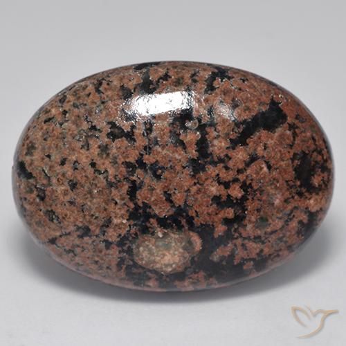 Obsidienne Multicolore naturelle ovale, 22.85 ct, Opaque