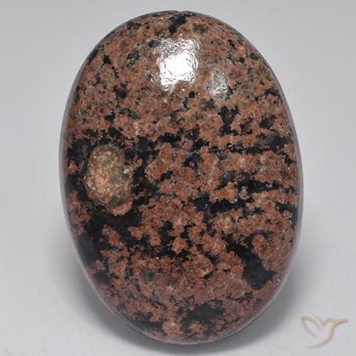 Obsidienne Multicolore naturelle ovale, 22.85 ct, Opaque