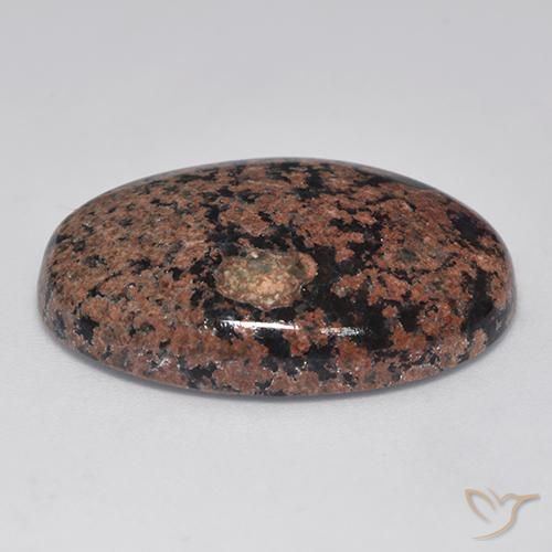 Obsidienne Multicolore naturelle ovale, 22.85 ct, Opaque