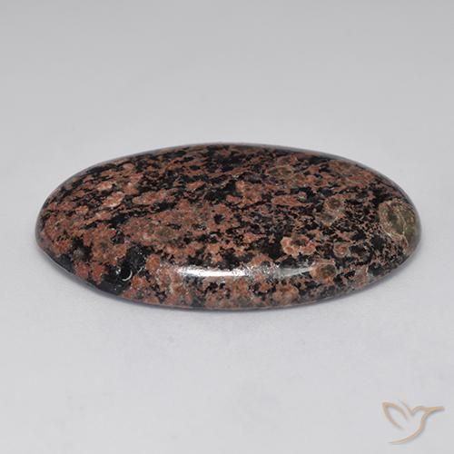 Obsidienne Multicolore naturelle ovale, 24.91 ct, Opaque