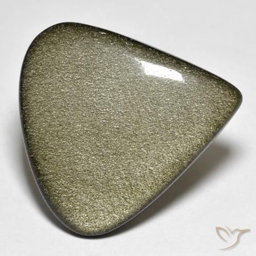 27.06ct Naturel Marron noir Obsidienne, En forme de poire, Opaque