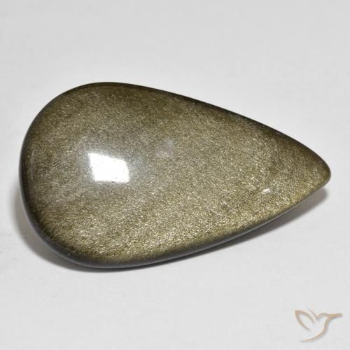 21.31ct Naturel Multicolore Obsidienne, En forme de poire, Opaque
