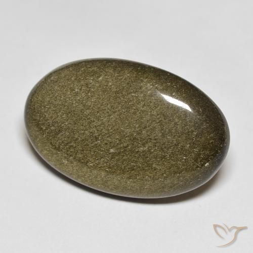 Obsidienne Multicolore naturelle ovale, 14.40 ct, Opaque