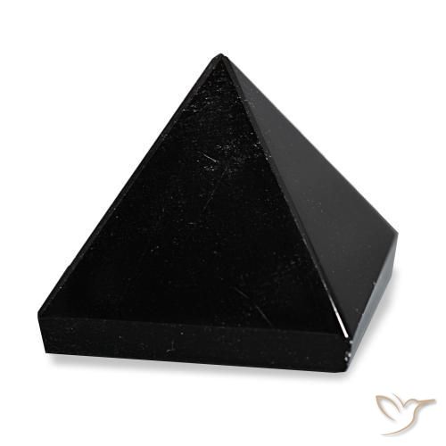 Obsidienne Noir avec lignes grises naturelle Carré, 80.17 ct, Opaque