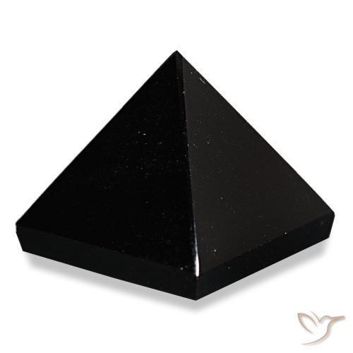 Obsidienne Noir avec lignes grises naturelle Carré, 80.17 ct, Opaque