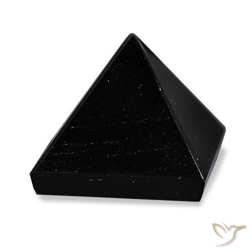 Obsidienne Noir avec lignes grises naturelle Carré, 64.79 ct, Opaque