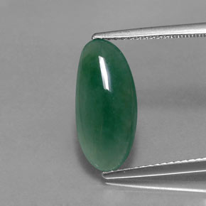 Jade d'omphacite vert naturelle forme fantaisie, 3,52 ct, translucide