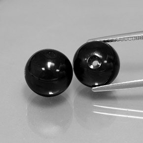 Achetez naturel ct Noire Onyx gems, Sphère / Boule, En provenance Inde chez GemSelect. En stock, livraison internationale!
