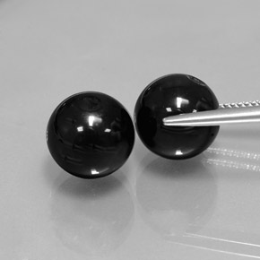 Achetez naturel ct Noire Onyx gems, Sphère / Boule, En provenance Inde chez GemSelect. En stock, livraison internationale!