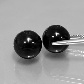 Achetez naturel ct Noire Onyx gems, Sphère / Boule, En provenance Inde chez GemSelect. En stock, livraison internationale!