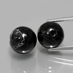Achetez naturel ct noir onyx gems, sphère / boule, en provenance inde chez gemselect. en stock, livraison internationale!