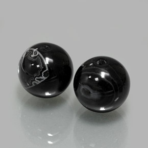 Achetez naturel ct noir onyx gems, sphère / boule, en provenance inde chez gemselect. en stock, livraison internationale!