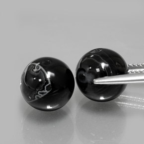 Achetez naturel ct noir onyx gems, sphère / boule, en provenance inde chez gemselect. en stock, livraison internationale!