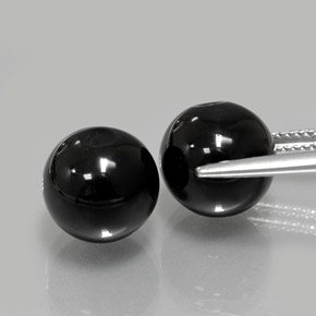 Achetez naturel ct Noire Onyx gems, Sphère / Boule, En provenance Inde chez GemSelect. En stock, livraison internationale!