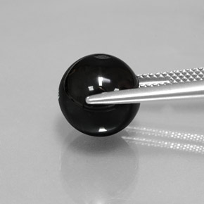 Onyx Noire naturelle Sphère / Boule, 7.43 ct, Opaque