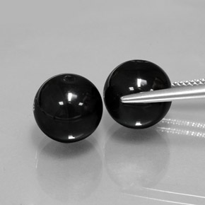 Achetez naturel ct Noire Onyx gems, Sphère / Boule, En provenance Inde chez GemSelect. En stock, livraison internationale!