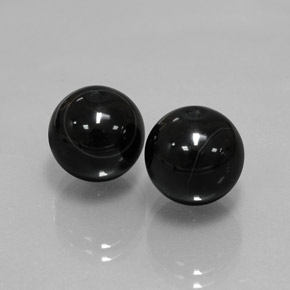 Achetez naturel ct Noire Onyx gems, Sphère / Boule, En provenance Inde chez GemSelect. En stock, livraison internationale!
