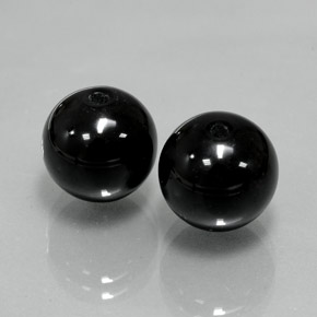 Achetez naturel ct Noire Onyx gems, Sphère / Boule, En provenance Inde chez GemSelect. En stock, livraison internationale!