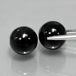 Achetez naturel ct Noire Onyx gems, Sphère / Boule, En provenance Inde chez GemSelect. En stock, livraison internationale!