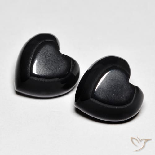 Shop natural 8.41ct Noire Onyx gems, Cœur, from Sri Lanka at GemSelect. In stock, global shipping!