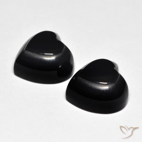 Shop natural 8.41ct Noire Onyx gems, Cœur, from Sri Lanka at GemSelect. In stock, global shipping!