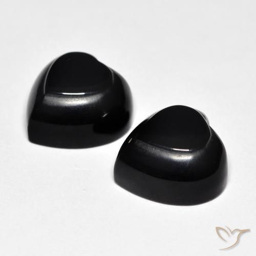 Shop natural 8.66ct Noire Onyx gems, Cœur, from Sri Lanka at GemSelect. In stock, global shipping!
