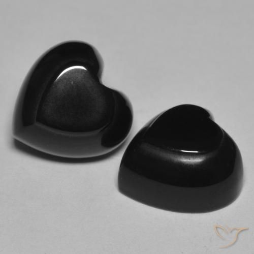 Shop natural 8.54ct Noire Onyx gems, Cœur, from Sri Lanka at GemSelect. In stock, global shipping!