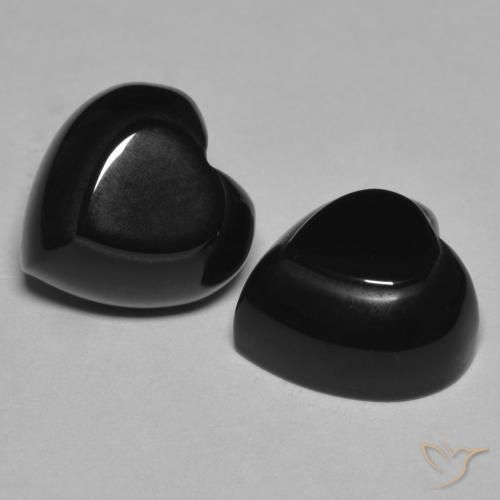 Shop natural 8.67ct Noire Onyx gems, Cœur, from Sri Lanka at GemSelect. In stock, global shipping!