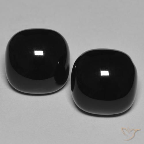 Shop natural 9.68ct Noire Onyx gems, Coussin, from Sri Lanka at GemSelect. In stock, global shipping!
