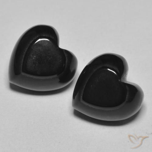 Shop natural 8.64ct Noire Onyx gems, Cœur, from Sri Lanka at GemSelect. In stock, global shipping!