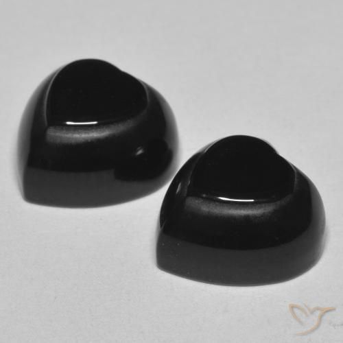 Shop natural 8.64ct Noire Onyx gems, Cœur, from Sri Lanka at GemSelect. In stock, global shipping!