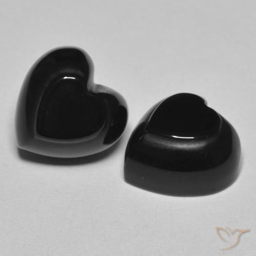 Shop natural 8.46ct Noire Onyx gems, Cœur, from Sri Lanka at GemSelect. In stock, global shipping!