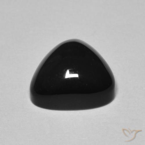 Onyx Noire naturelle Trillion, 3.30 ct, Opaque