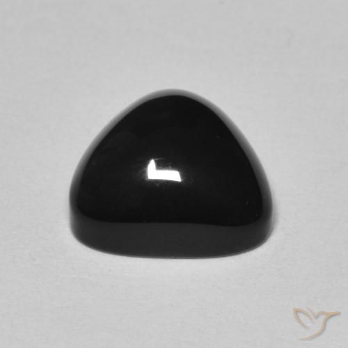 Onyx Noire naturelle Trillion, 3.16 ct, Opaque