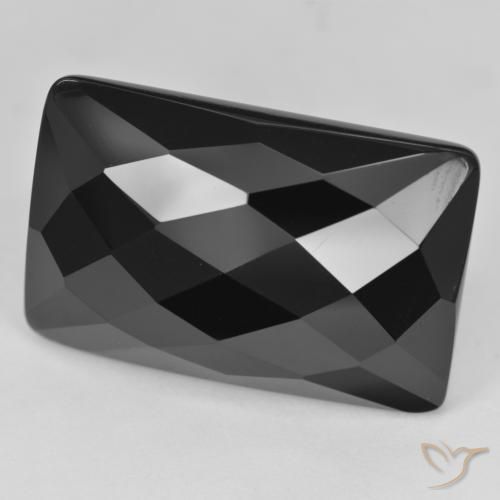 33.59ct Naturel Noire Onyx, Coussin, Opaque