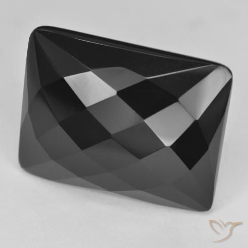Onyx Noire naturelle Baquette, 26.38 ct, Opaque