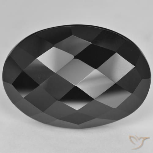 33.29ct Naturel Noire Onyx, ovale, Opaque