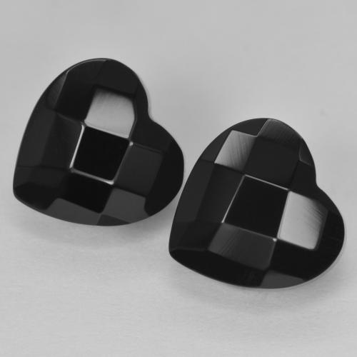 Achetez naturel 8.71ct Noire Onyx gems, Forme de coeur, En provenance Sri Lanka chez GemSelect. En stock, livraison internationale!