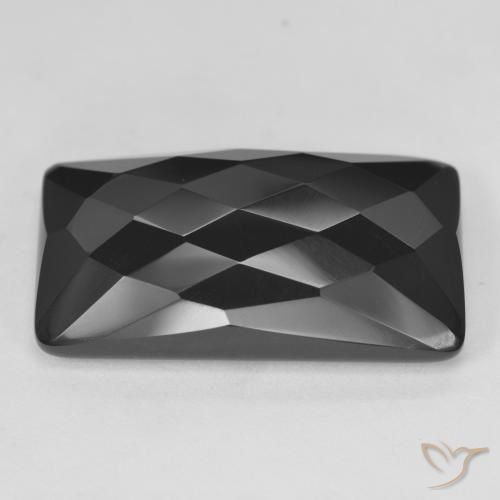 Onyx Noire naturelle Baquette, 22.75 ct, Opaque