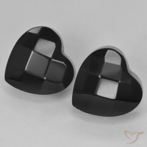 Shop natural 8.61ct Noire Onyx gems, Cœur, from Sri Lanka at GemSelect. In stock, global shipping!