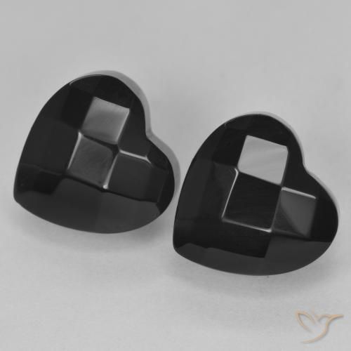 Shop natural 8.51ct Noire Onyx gems, Cœur, from Sri Lanka at GemSelect. In stock, global shipping!