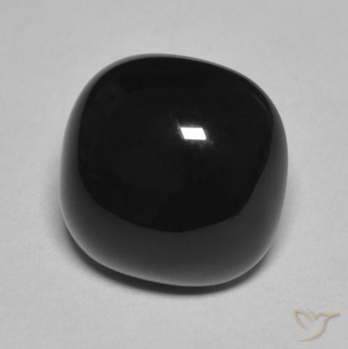 Onyx Noire naturelle Coussin, 4.70 ct, Opaque