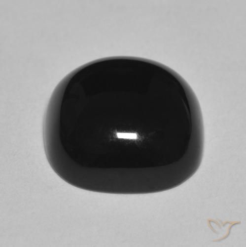 Onyx Noire naturelle Coussin, 4.70 ct, Opaque