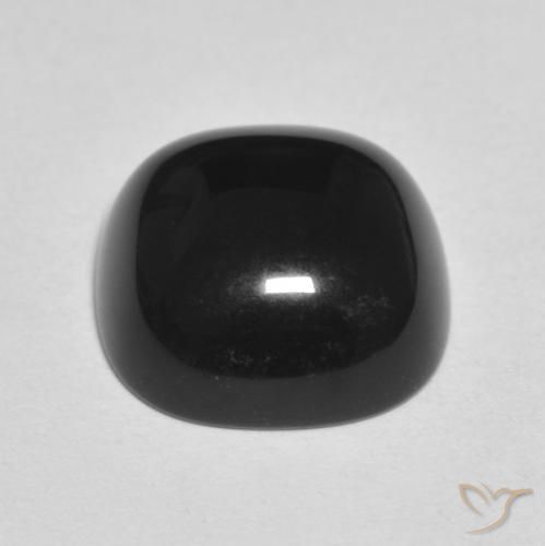 Onyx Noire naturelle Coussin, 4.71 ct, Opaque