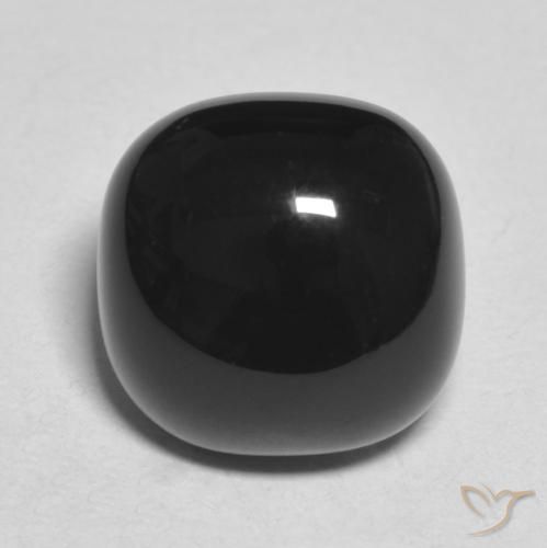 4.89ct Naturel Noire Onyx, Coussin, Opaque