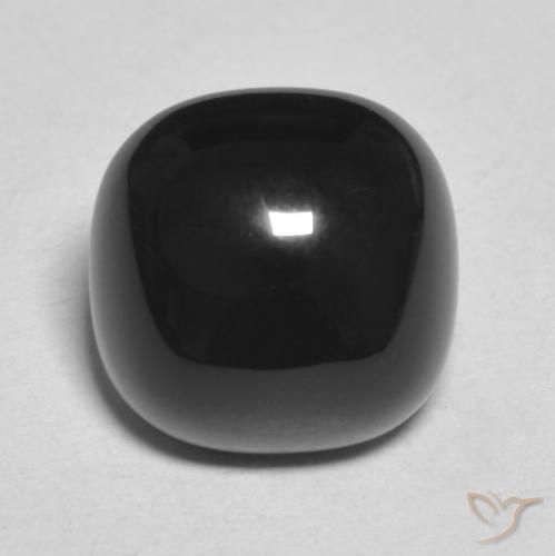 4.71ct Naturel Noire Onyx, Coussin, Opaque