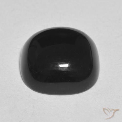 Onyx Noire naturelle Coussin, 4.54 ct, Opaque