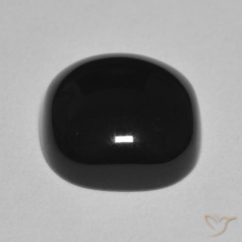 Onyx Noire naturelle Coussin, 4.70 ct, Opaque