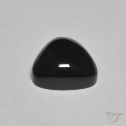 Onyx Noire naturelle Trillion, 3.19 ct, Opaque